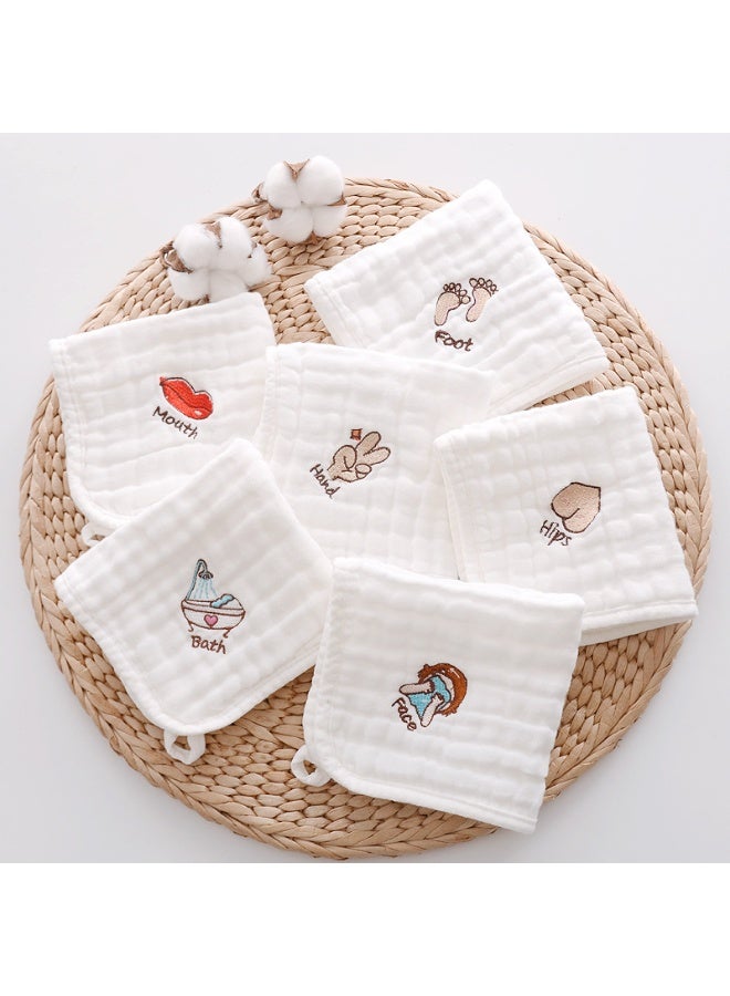 6-Pack Muslin Baby Washcloths and Towels, Soft Newborn Baby Towel and Muslin Washcloth, suitable for newborns, Can Be Used For Washing Face, Bathing, And Diaper Changing(30*30CM) - Image 3